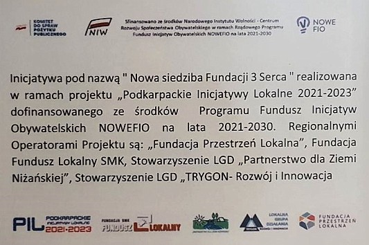 Środki i nowe meble dla Fundacji 3 Serca! DZIĘKUJEMY! 