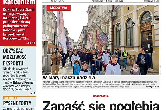 Nasz Dziennik pisze na pierwszych stronach o Męskim Różańcu w Przemyślu!