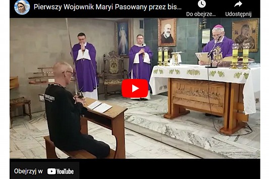 Historyczne pasowanie na Wojownika Maryi przez biskupa w Przemyślu! 
