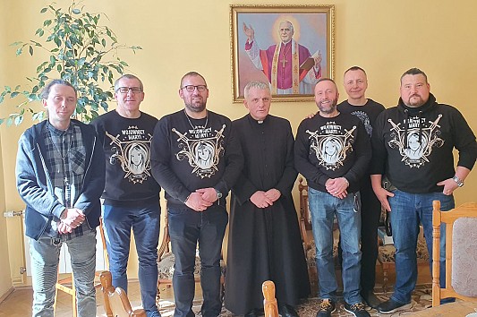 Z życzeniami u księdza biskupa Stanisałwa Jamrozka