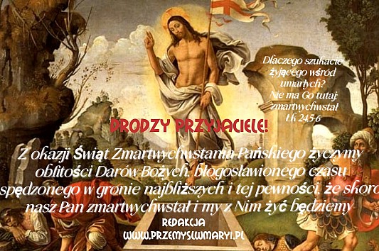 Surrexit Christus, Alleluja! Życzenia od Redakcji